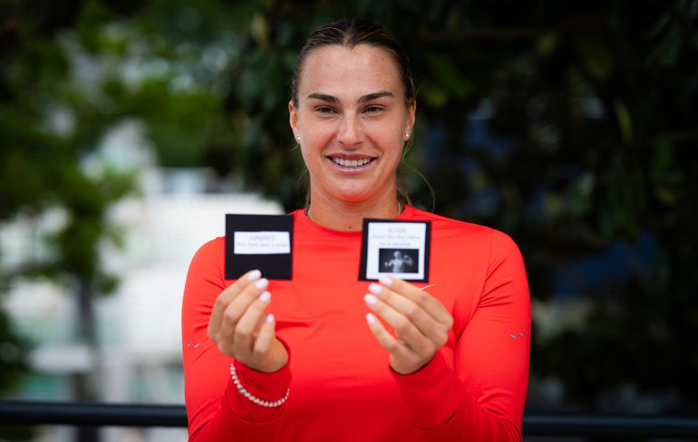 Toptennisster Aryna Sabalenka 'na vijf minuten klaar' tijdens 'intens' avontuur met mannelijke collega