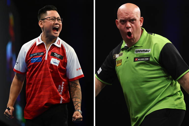 Confrontatie tussen Michael van Gerwen en andere darter: 'Hij zwiepte hem zo over tafel'
