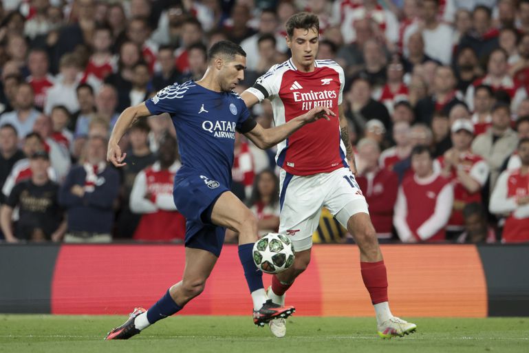 LIVE Champions League | Arsenal zet met Jurriën Timber in de basis achtervolging in op Paris Saint-Germain