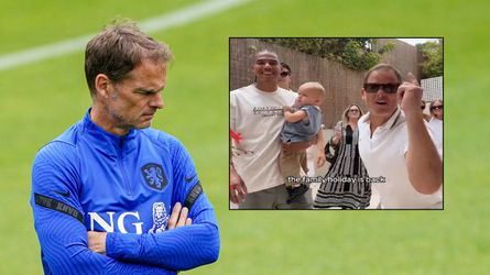 Familiefeestje Frank de Boer, Calvin Stengs en Joey Kooij op TikTok: 'We are baaaaaack'