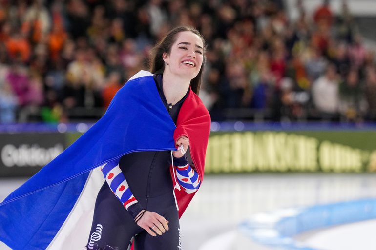 Schaatsster Isabel Grevelt overwoog te stoppen en wil haar hobby oppakken: 'Ik heb er thuis een liggen'