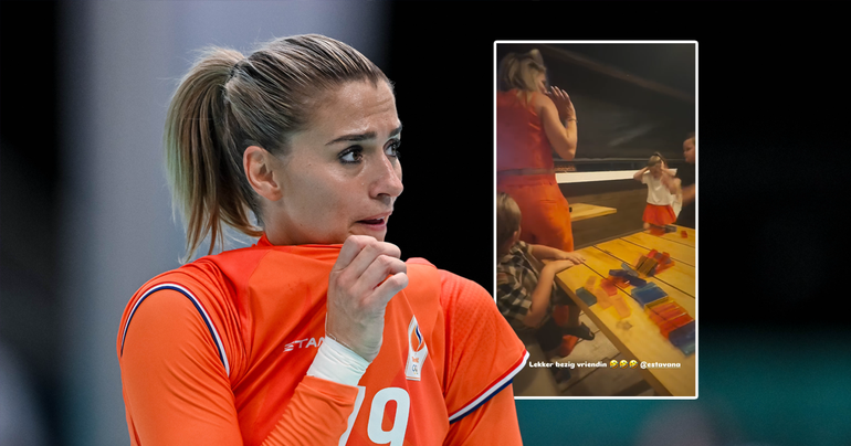 Handbalster Estavana Polman faalt hopeloos in gezelschapsspel, dochter reageert geschokt: 'Lekker bezig'