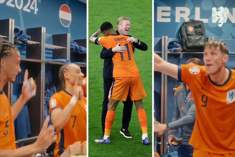 Video | Nederlandse internationals gaan ook in kleedkamer los op Oranje-klassieker