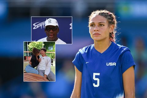 Dit is Trinity Rodman: bekende vriendin van toptennisser straalt op Wimbledon en heeft ruzie met beruchte vader