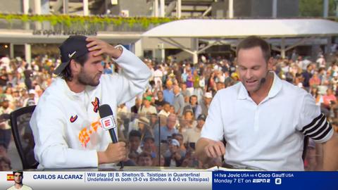 Oud-toptennisser blikt terug op opvallend moment met Carlos Alcaraz tijdens interview: 'Zo keek hij naar me'