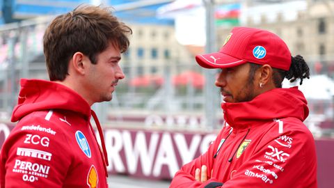Charles Leclerc en Lewis Hamilton © Getty Images