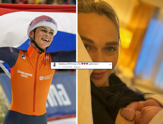 Oud-schaatsster Irene Schouten wordt na bevalling bedolven onder lieve felicitaties van sportlegendes