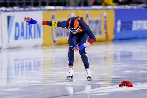 Nieuwe Nederlandse sprinttrein dankt wapen Femke Kok voor baanrecord in Thialf