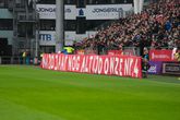 Het spandoek voor David Di Tomasso in de Galgenwaard.

© ProShots
