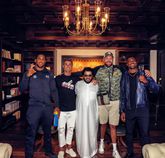 Anthony Joshua, Cristiano Ronaldo, Turki Alalshikh, Tyson Fury en Francis Ngannou. © Instagram @tysonfury