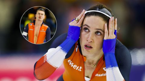 'Wegsmeltende' topschaatser Joep Wennemars geniet met vriendin Suzanne Schulting in buitenlucht