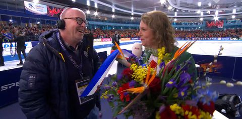 NOS-icoon Bert Maalderink neemt op WK allround afscheid van het schaatsen: 'Soms een vreselijke hekel aan hem'