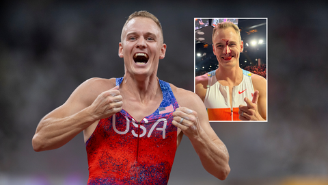 Schrikmoment bij Amerikaanse polsstokhoogspringer (33): olympisch medaillewinnaar zit plots onder het bloed