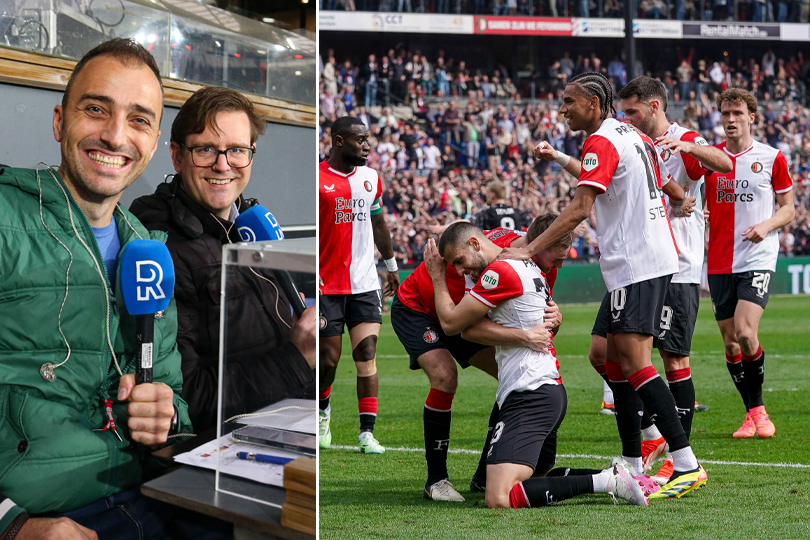 Rijmond-duo over 'gekleurd commentaar' bij Feyenoord: 'Je moet juíst dat geluid laten horen'