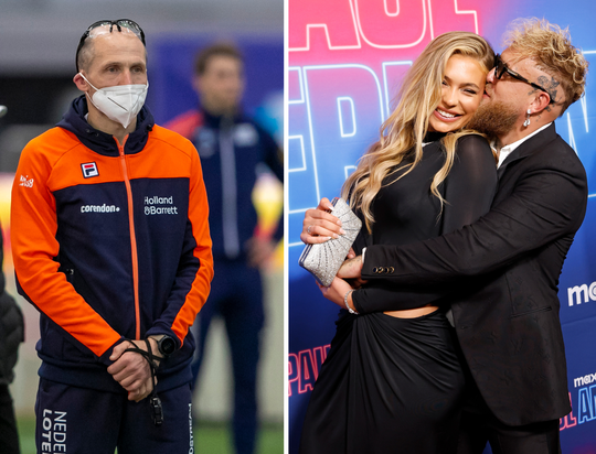 Schaatscoach Jutta Leerdam spreekt Jake Paul toe in Thialf en geeft eerlijke mening over relatie