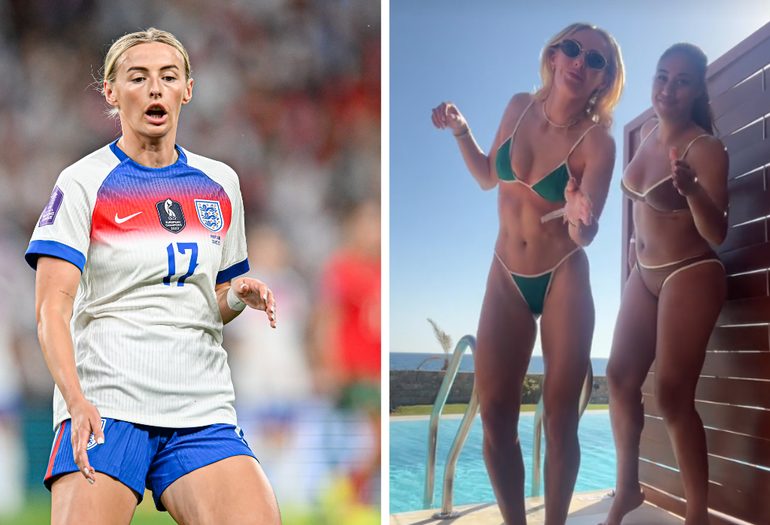 Engelse voetbalster (27) showt bijzondere dansmoves op weg naar EK voetbal