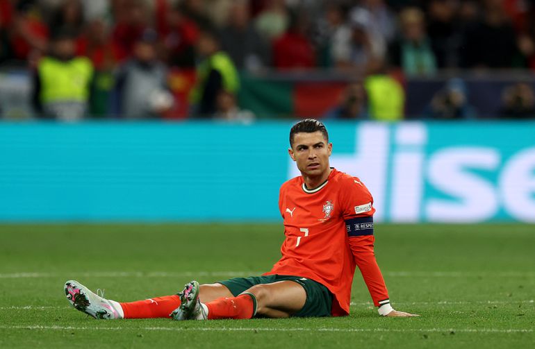 Weer haalt Cristiano Ronaldo het einde niet tijdens een finale met Portugal