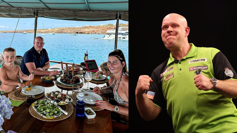 'Dankbaar': Michael van Gerwen spendeert kostbare tijd met familie op Ibiza voor World Matchplay