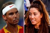 Rafael Nadal en Naomi van As. © Getty Images