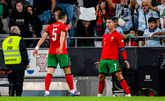 Cristiano Ronaldo viert zijn doelpunt tegen Schotland. Getty Images