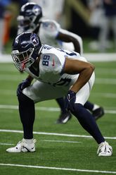 Thomas Odukoya wacht op zijn eerste minuten in de NFL. ©Getty Images