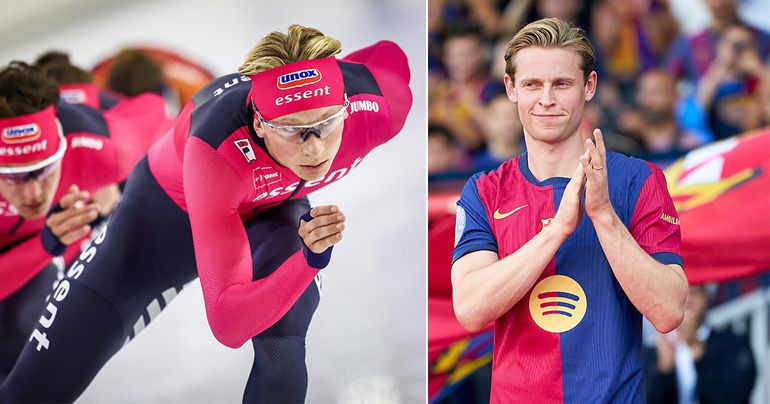 Dit is de Frenkie de Jong binnen het schaatsen: 'Dat is geen geheim'