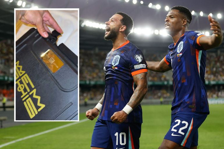 Memphis Depay meldt zich met mysterieus koffertje bij Oranje, onthult inhoud op hotelkamer