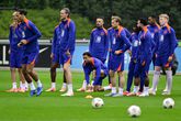 Nederlands elftal in voorbereiding op interland met Malta ©ANP