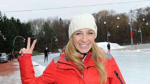 Schaatsicoon Anni Friesinger is beretrots op dochter (14): 'Daar gaat ze een paar dagen heen'