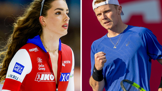 Toptennisser Jesper de Jong kan in moeilijke periode rekenen op steun van bekende schaatsvriendin (22)