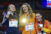 Lieke Klaver met haar gouden medaille © AP