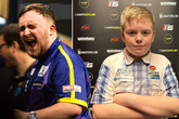 Luke Littler en Owen Bryceland. © PDC Darts
