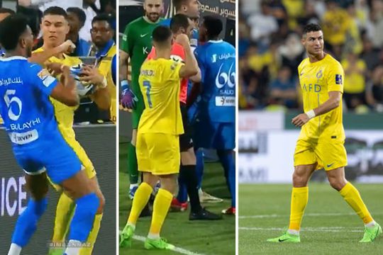 Cristiano Ronaldo gaat door het lint: dreigt arbiter te slaan na rood voor zoveelste incident