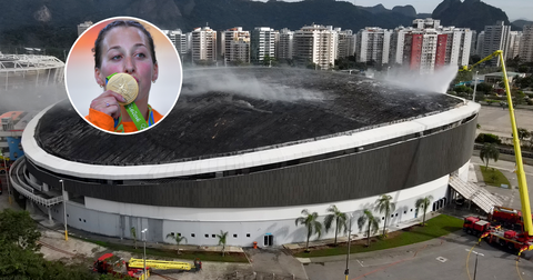 Nederlandse olympisch kampioene (31) laat tranen door vlammenzee op historische plek