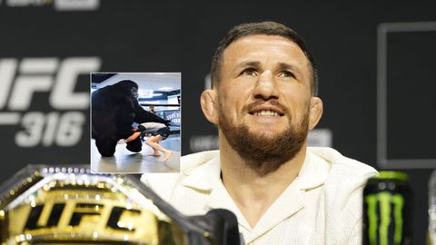 MMA-kampioen toont in hilarische video hoe hij zou knokken tegen een gorilla: 'Boem, boem'