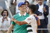 Jannik Sinner en Carlos Alcaraz © Getty Images