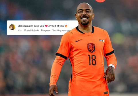 Oranje-spits Donyell Malen schittert op cover van bekend tijdschrift: vrouw Delisha reageert vol trots
