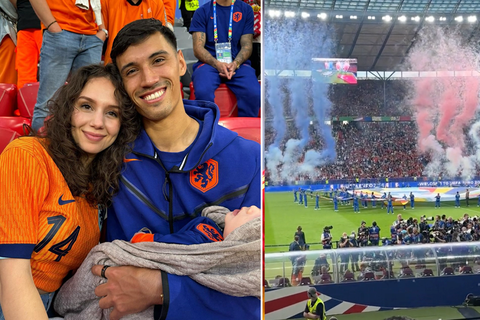 Vrouw Tijjani Reijnders deelt 'teamfoto', vriendin Joey Veerman viert bereiken halve finale