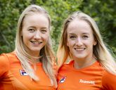 Lieke Wevers (l) gaat samen met haar tweelingzus Sanne (r) naar de Olympische Spelen. ©ANP