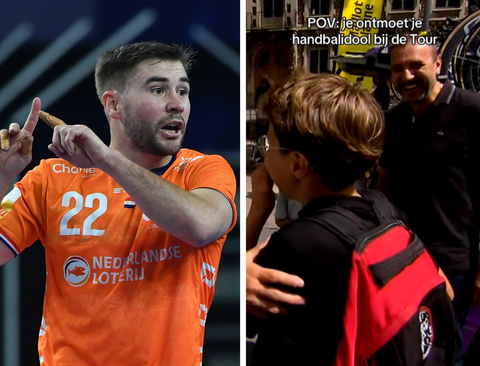 Nederlandse tophandballer zorgt voor hartverwarmend moment in Tour de France: 'Dit was wel extreem hoor'