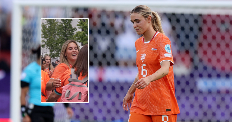 Populaire vriendin van Oranje Leeuwin (27) ziet van dichtbij trieste aftocht van geliefde op EK
