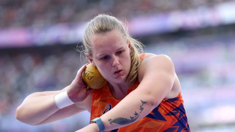 Jessica Schilder faalt in olympische kogelstootfinale met maar één geldige worp