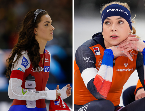 Pien Hersman verbaast schaatsvriendin Joy Beune met bijzonder verhaal: ‘Zo leer je nog eens wat’