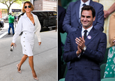 Halle Berry en Roger Federer. Getty Images