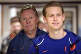Bondscoach Ronald Koeman en Frenkie de Jong © Getty Images