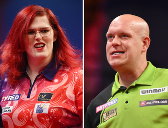 Michael van Gerwen neemt het op voor veelbesproken dartsster Noa-Lynn van Leuven: 'Gewoon hartstikke knap'