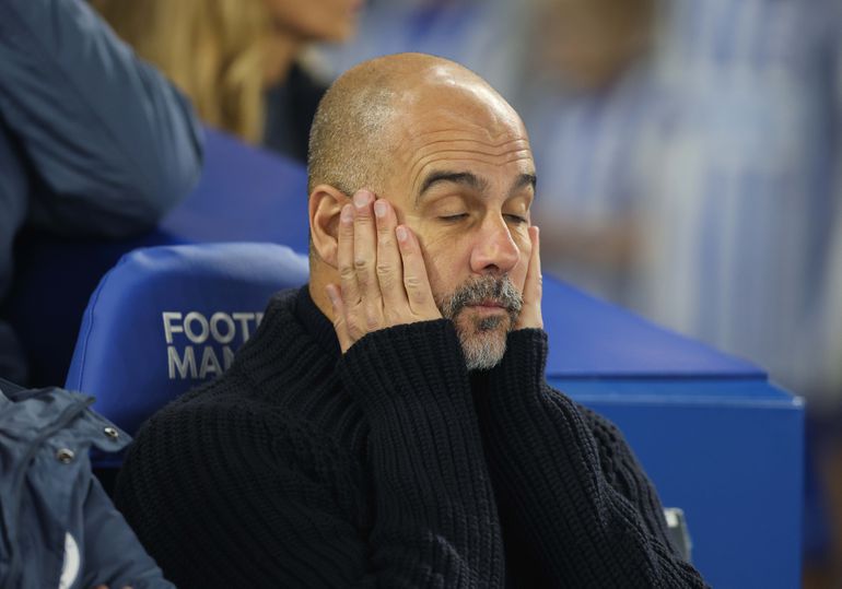 Ontgoochelde Pep Guardiola lijdt recordnederlaag met Manchester City