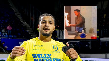 Waaghals Mohamed Ihattaren laat zijn hand in de fik zetten