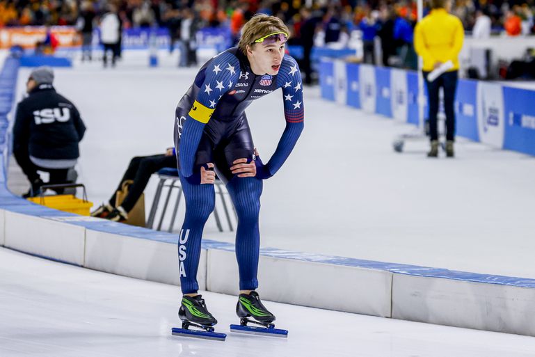 Bemoedigende woorden van Marianne Timmer over 'levensgevaarlijke' Jordan Stolz: 'Ook hij is kwetsbaar'