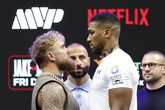 Jake Paul en Antony Joshua © Getty Images